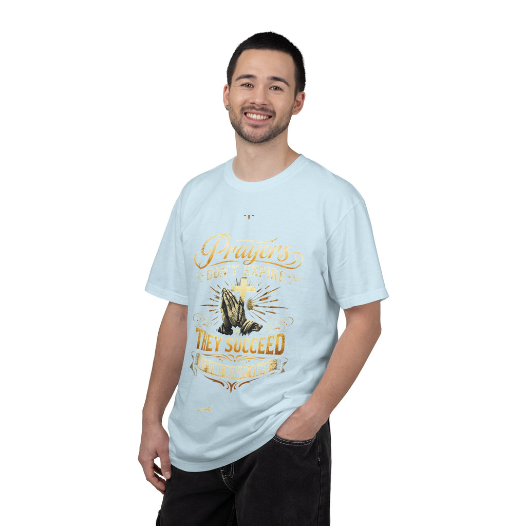 Prayerful Graphic T-Shirt — "Prayers Don’t Expire, They Succeed" Christian Tee