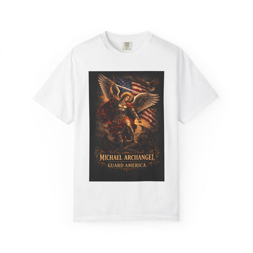 Archangel Michael Graphic T‑Shirt — "Michael Archangel Guard America" Patriotic Spiritual Tee