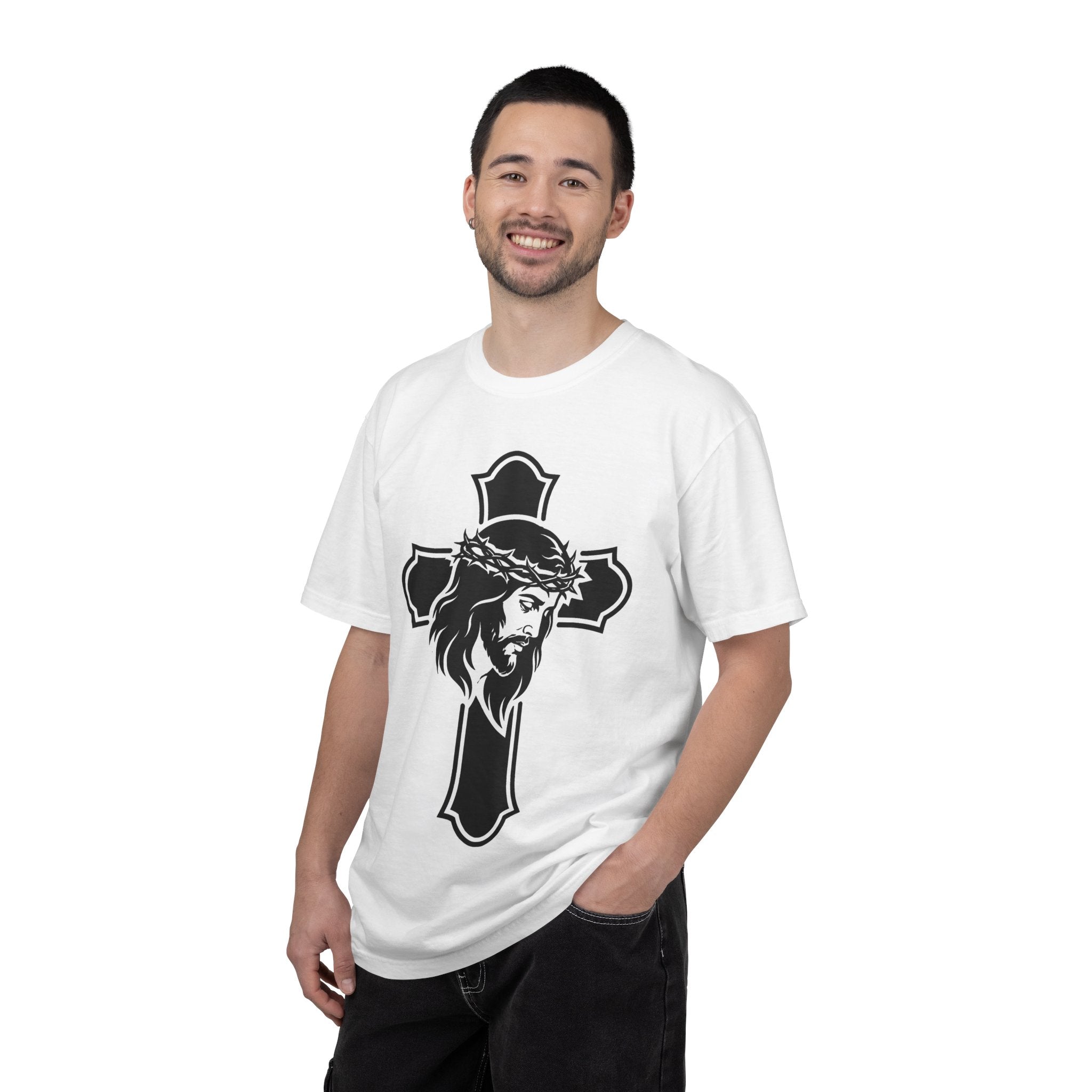 Jesus Cross T-Shirt — Crown of Thorns Graphic Christian Tee