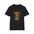 Christian Faith T-Shirt — "For Narrow Is the Gate That Leads to Life" Inspirational Bible Verse Tee