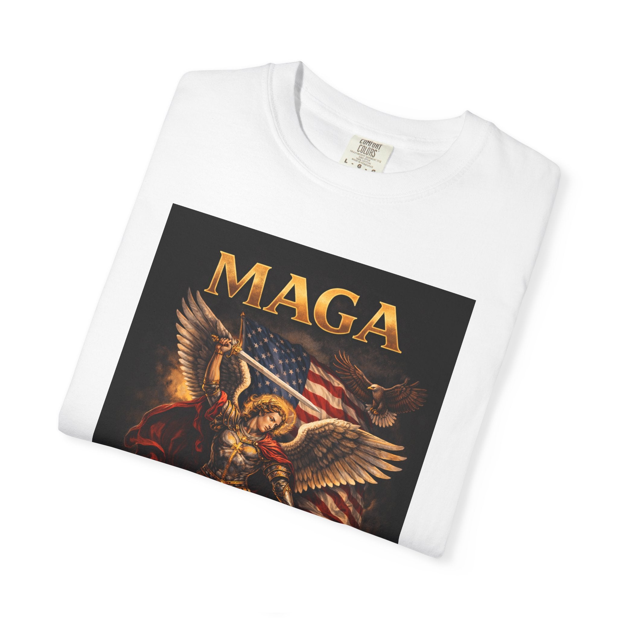 MAGA Michael Archangel Illustration T-shirt | Guard America