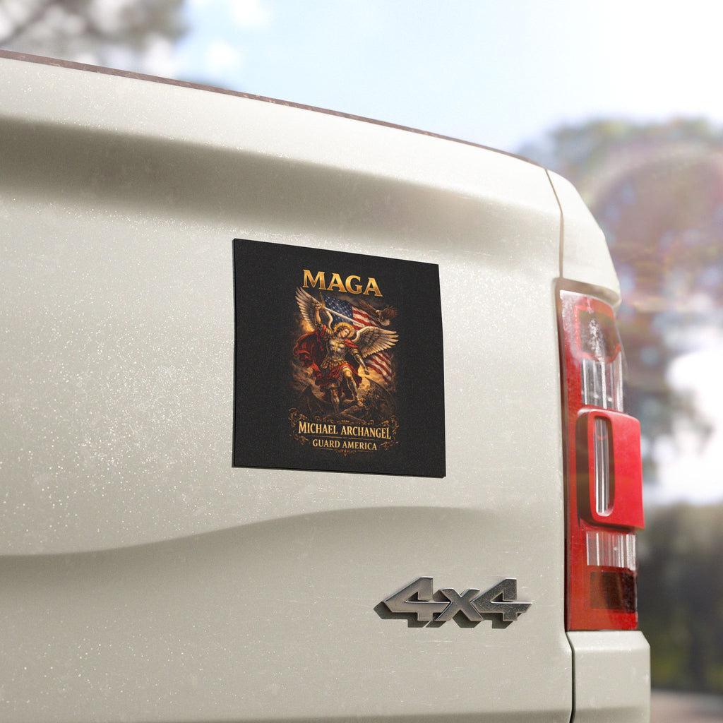 MAGA Michael Archangel Car Magnet — Patriotic St. Michael Guard America
