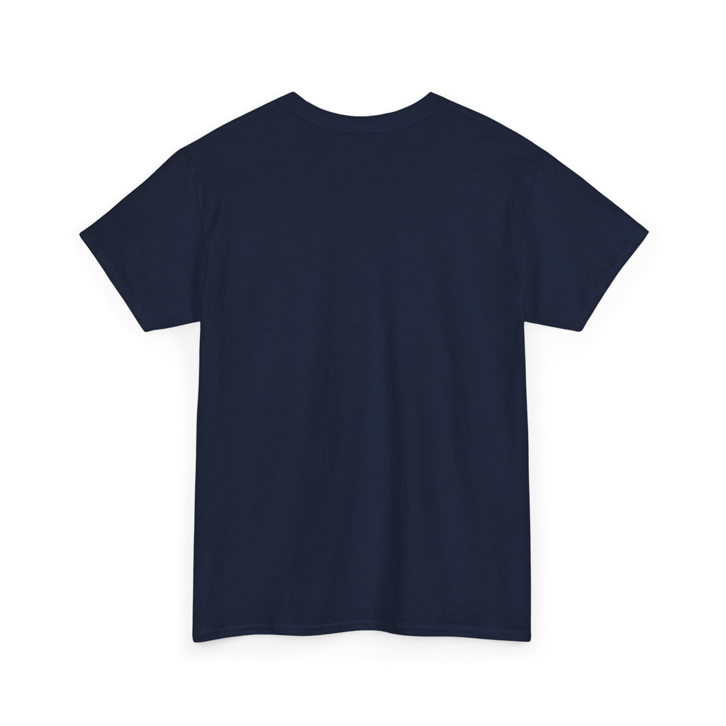 Minimalist White Tee — Subtle Cross "Father Son Holy Spirit" Christian T‑Shirt