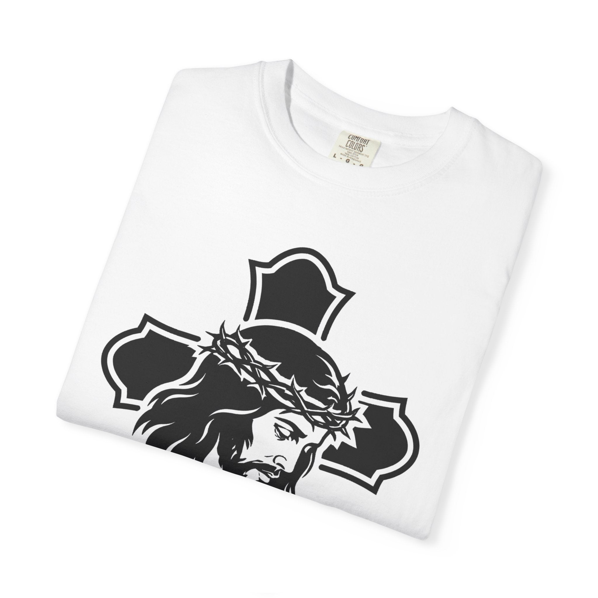 Jesus Cross T-Shirt — Crown of Thorns Graphic Christian Tee