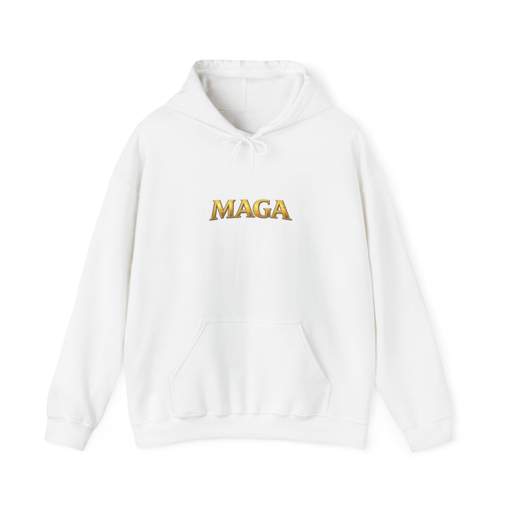 Archangel Michael Hoodie — Fiery Saint Graphic Back Print