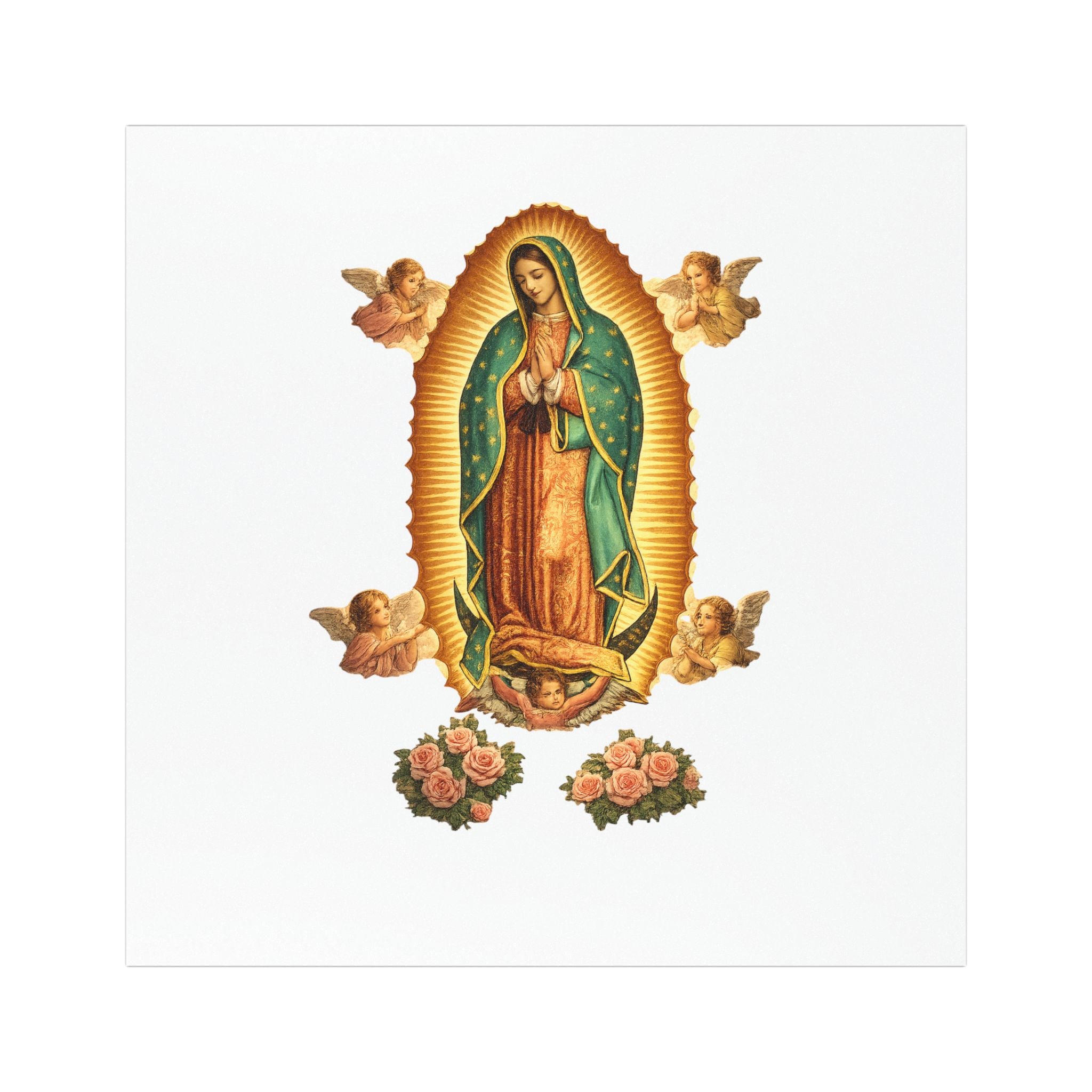 Our Lady of Guadalupe Car Magnet — Religious Catholic Devotional Decal