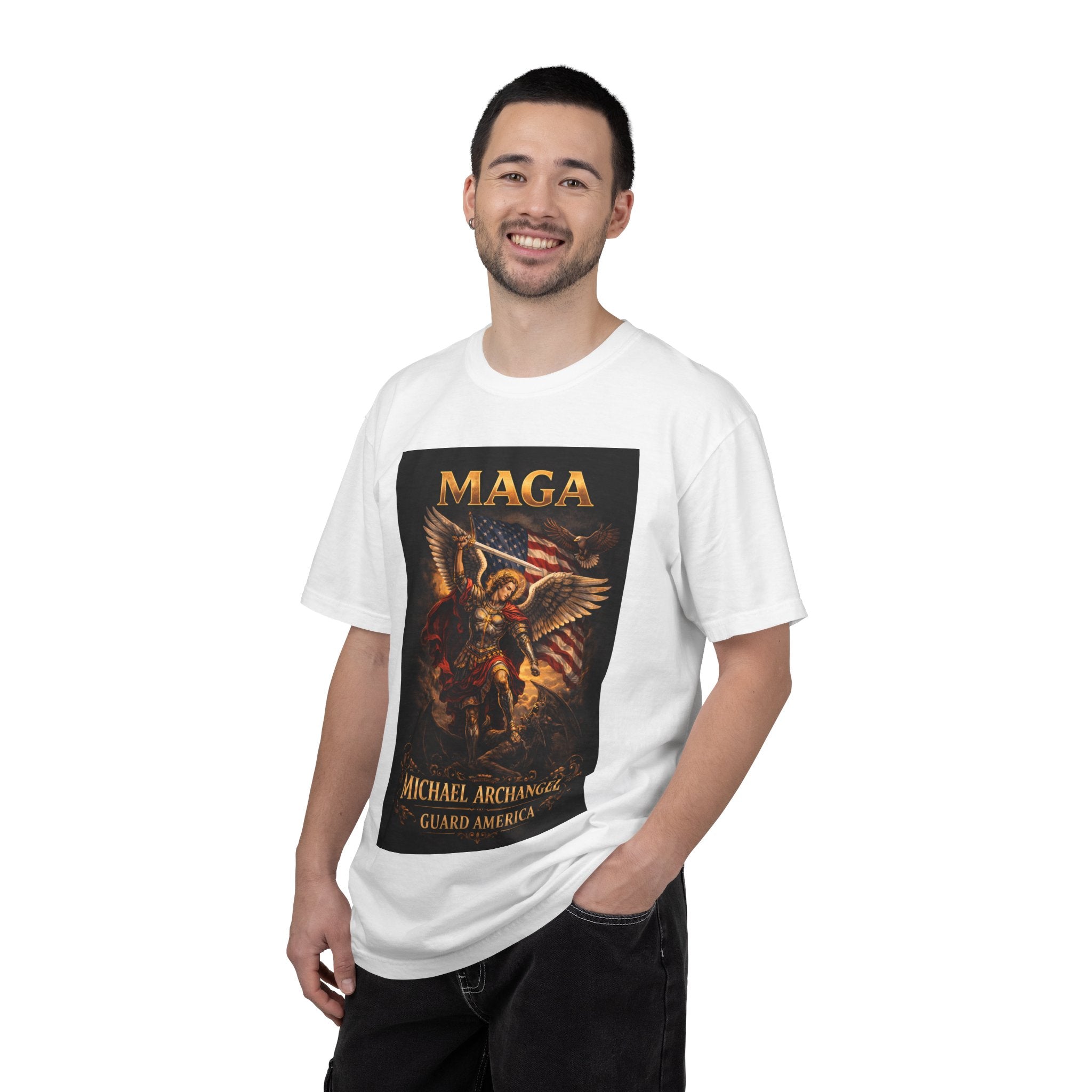 MAGA Michael Archangel Illustration T-shirt | Guard America