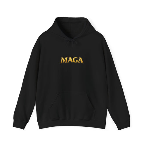 Archangel Michael Hoodie — Fiery Saint Graphic Back Print