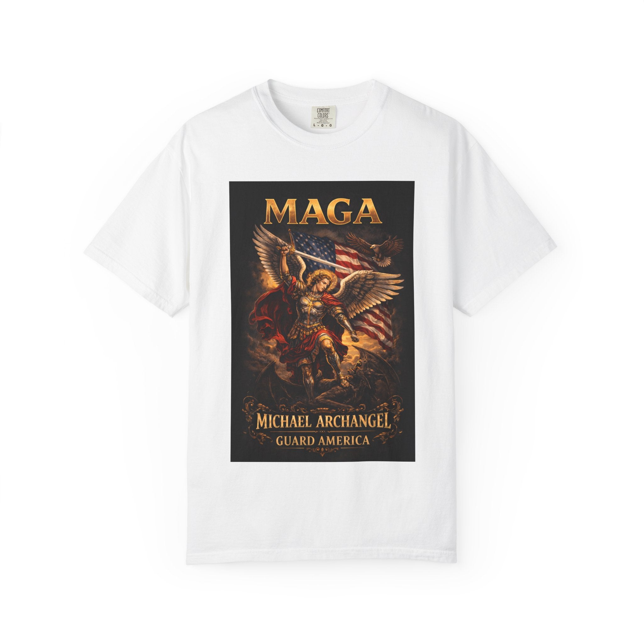 MAGA Michael Archangel Illustration T-shirt | Guard America