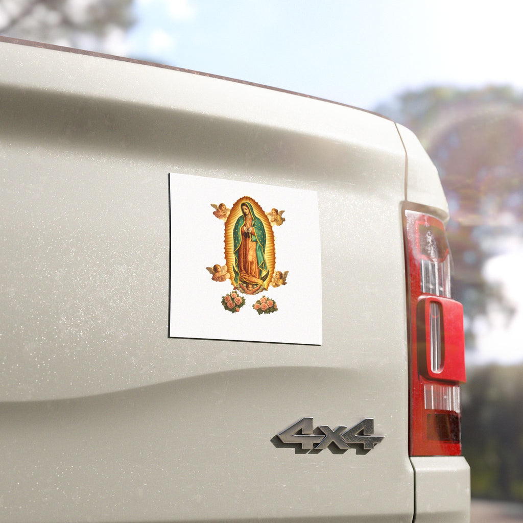 Our Lady of Guadalupe Car Magnet — Religious Catholic Devotional Decal