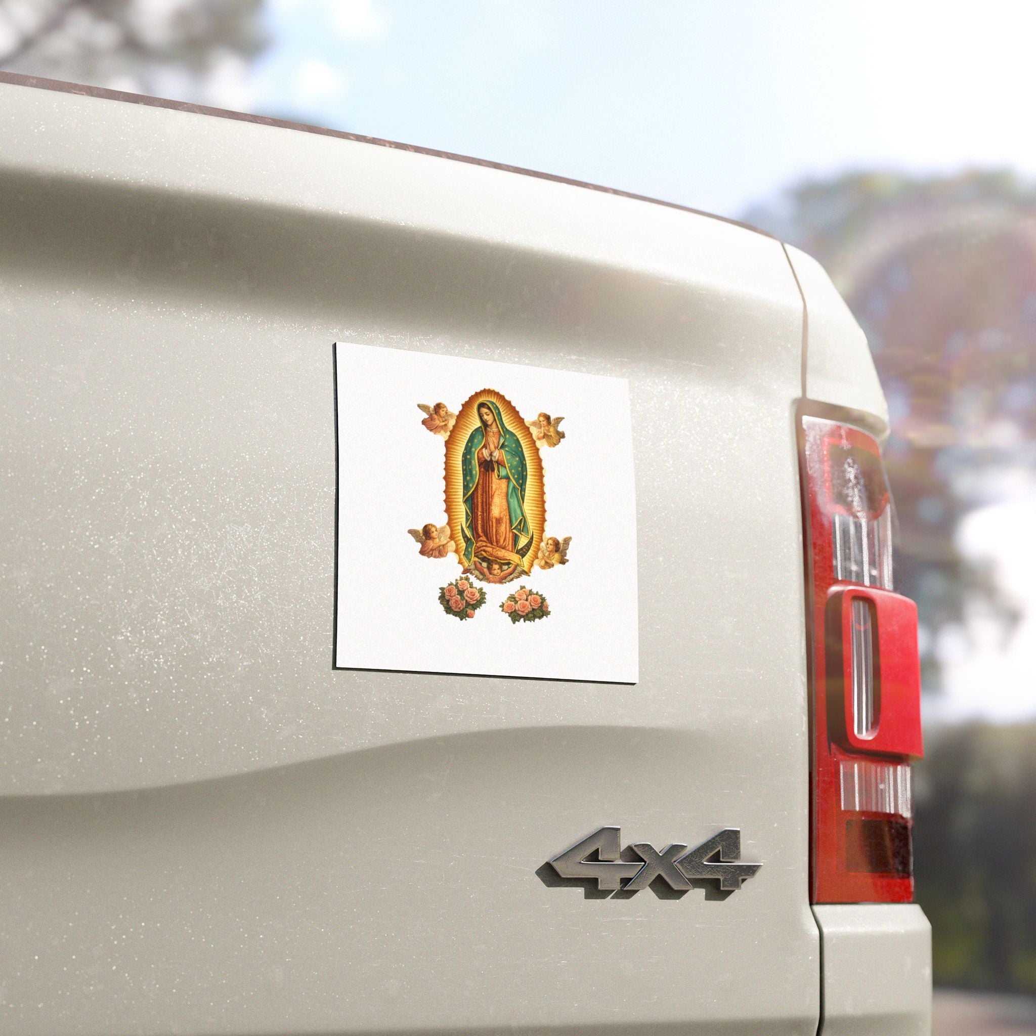 Our Lady of Guadalupe Car Magnet — Religious Catholic Devotional Decal
