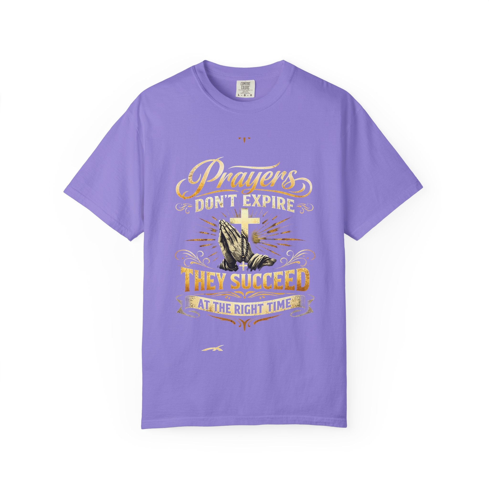 Prayerful Graphic T-Shirt — "Prayers Don’t Expire, They Succeed" Christian Tee