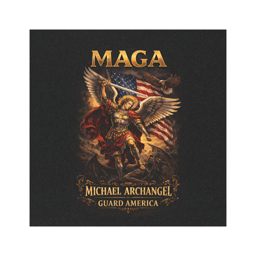 MAGA Michael Archangel Car Magnet — Patriotic St. Michael Guard America