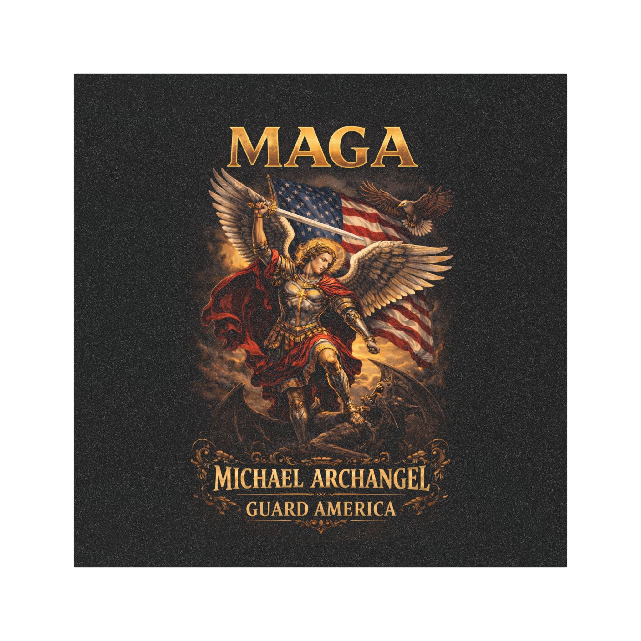 MAGA Michael Archangel Car Magnet — Patriotic St. Michael Guard America