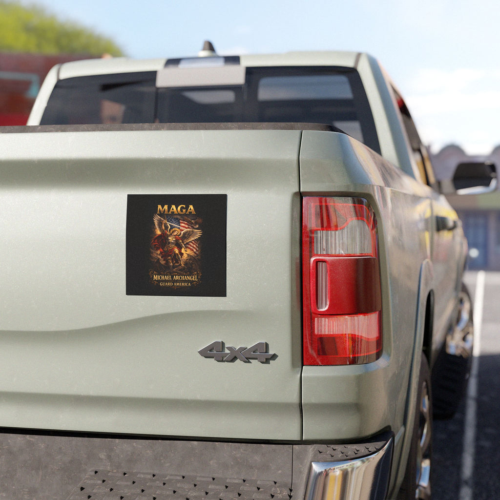 MAGA Michael Archangel Car Magnet — Patriotic St. Michael Guard America
