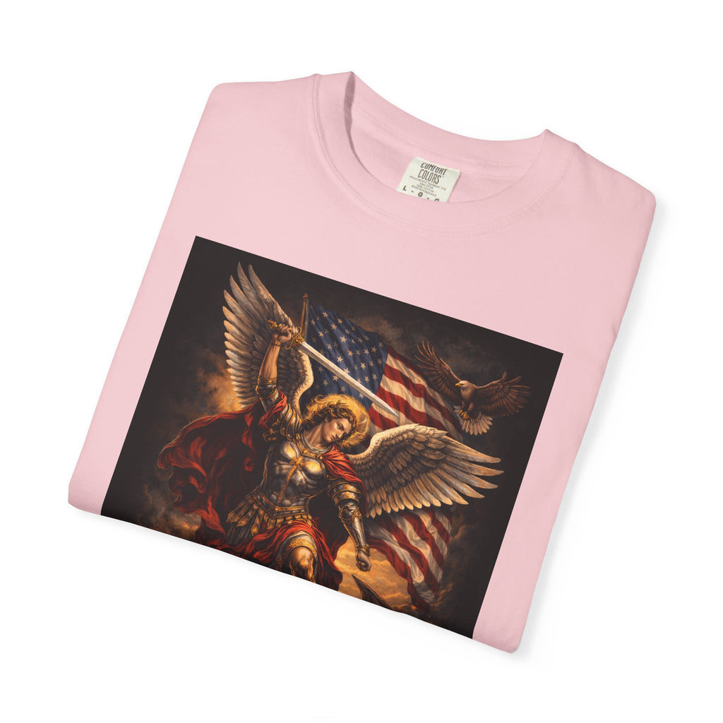 Archangel Michael Graphic T‑Shirt — "Michael Archangel Guard America" Patriotic Spiritual Tee