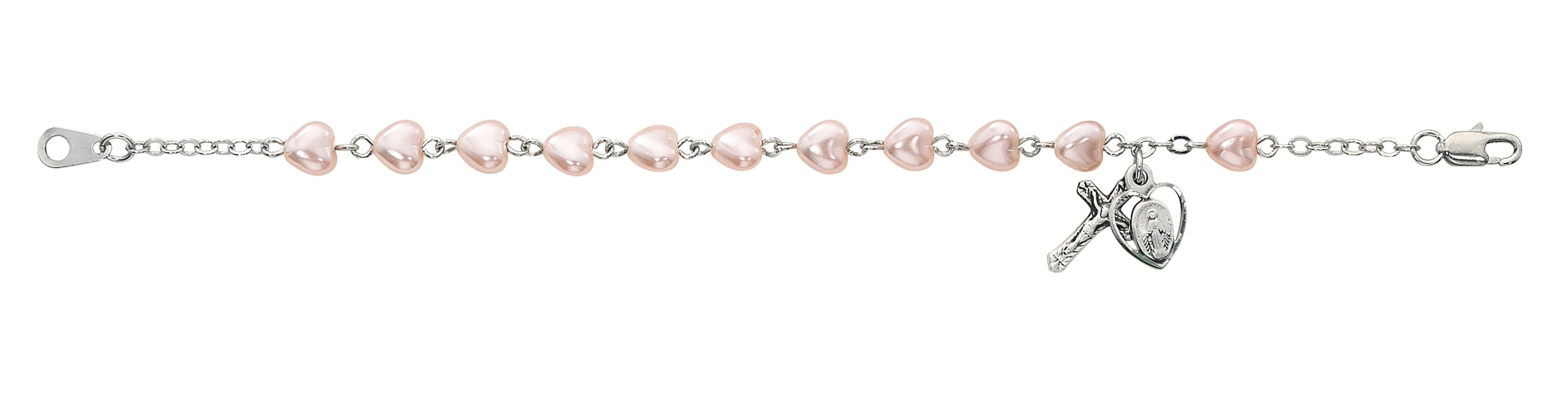 Pink Hearts Bracelet Boxed
