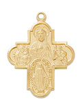 Gold over Sterling 4way Pendant Boxed