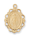 Gold over Sterling Miraculous Pendant