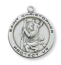 Sterling Silver St. Christopher Pendant