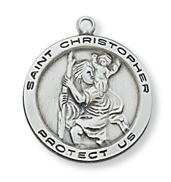 Sterling Silver St. Christopher Pendant