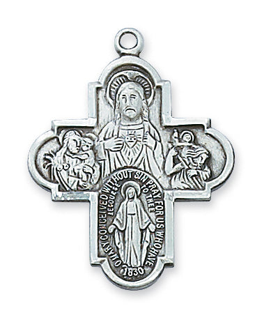 Sterling Silver 4-way Pendant Sterling