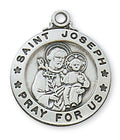 Sterling Silver St. Joseph Pendant