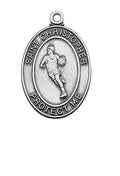 Sterling Silver Basketball Pendant