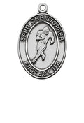 Sterling Silver Boys Football Pendant